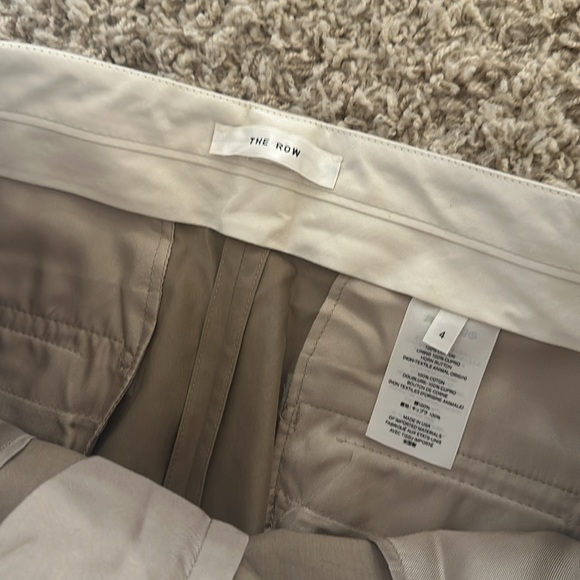 The Row slim cropped khaki pants - Picture 3 of 7